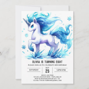 Boho Custom Horse Birthday Invitation