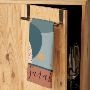 Boho Custom Name Kitchen Towel