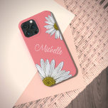 Boho Daisies Botanical Peach Trendy Floral   Iphone 13 Pro Max Case at Zazzle