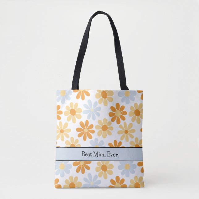 Boho Daisy Best Mimi Ever  Tote Bag (Front)