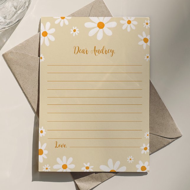 Boho Daisy Bitrhday Note Time Capsule Card (Creator Uploaded)