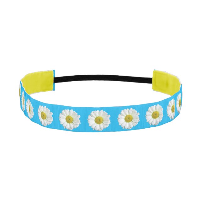 Boho Daisy Crown  Athletic Headband (Front)