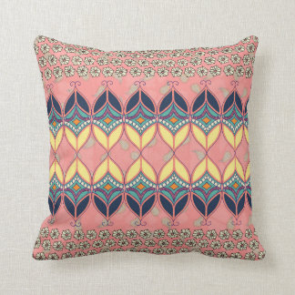 Boho Daisy Designer Throw Pillow