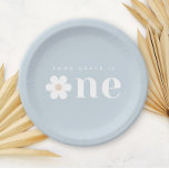 Boho Daisy First Birthday Paper Plates<br><div class="desc">Add a personal touch to your little one's birthday decor with our Daisy First Birthday Paper Plates. This boho design features a modern typography and a charming daisy accent, creating a sweet and stylish look. Customize the plate with your child's name for a personalized touch. Available in three neutral colorways...</div>