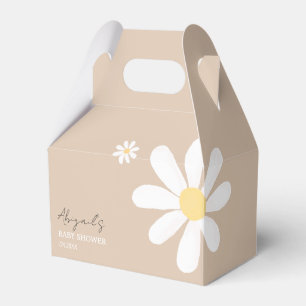 Boho Daisy Floral Baby shower Favor Boxes