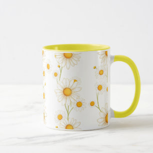 Boho Daisy Floral–Minimalist Spring Bloom Aestheti Mug