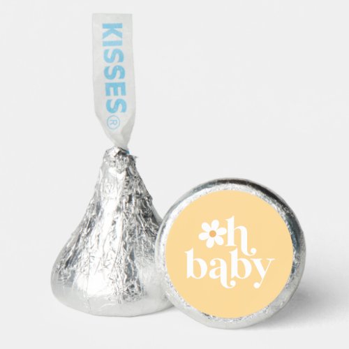 Boho Daisy Oh Baby baby shower Hershey Kisses Hersheys Kisses