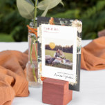 Boho Dark Floral Greenery Botanical | Wedding  Table Number<br><div class="desc">Table numbers enhance the look of your tablescape and put the finishing touch on your special day. Personalized text printing of the names or numbers of your tables. Pure magic abounds with this palette grounded in floral - and boho-inspired hues. Soft, antique orange takes the lead while sunny hues come...</div>