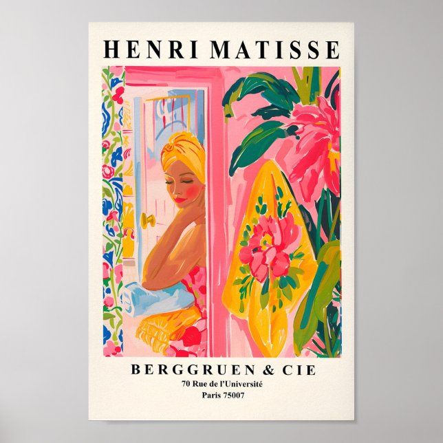 Boho Decor, Henri Matisse Print, Aesthetic Wall Ar Poster (Front)