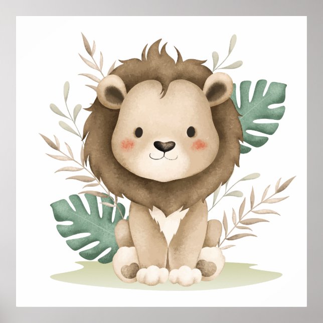 Boho Decor Lion &Leaves  (Front)