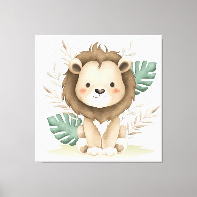 Boho Decor Lion &Leaves  (Front)