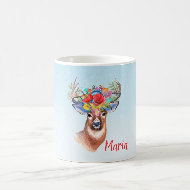 Boho Deer Coffee Mug (Center)