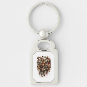 Boho Deer, Dreaming of Deer Keychain