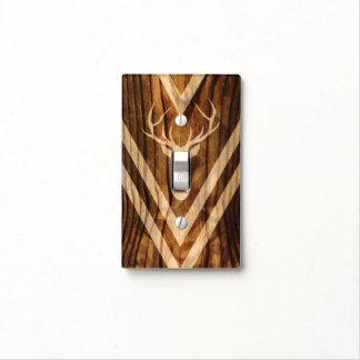 Rustic Light Switch Covers | Zazzle - Boho deer on rustic wood light switch cover