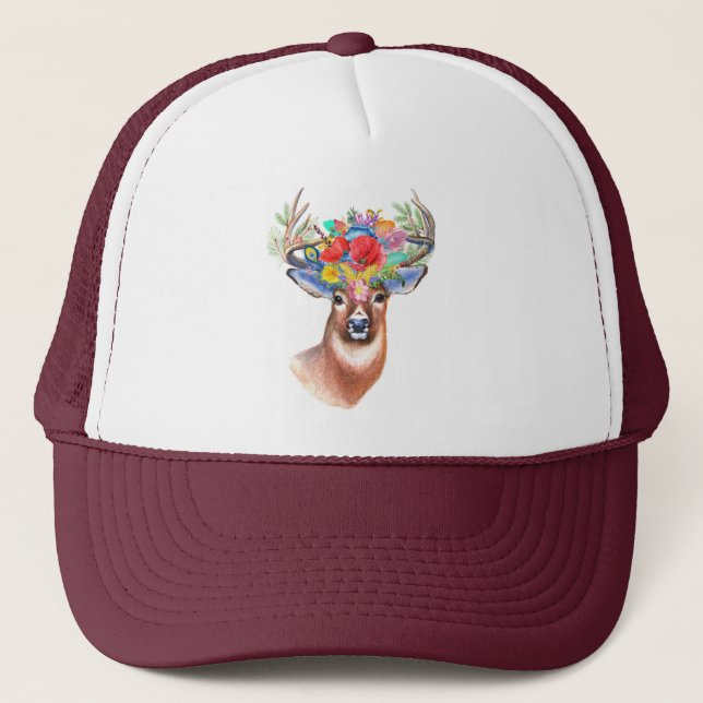 Boho Deer | Trucker Hat (Front)