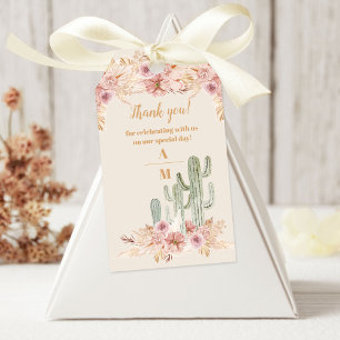 Boho Desert Cactus Wedding Gift Tags