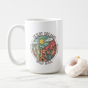 Boho "Desert Dreams" "Wild Soul" 15oz Coffee Mug