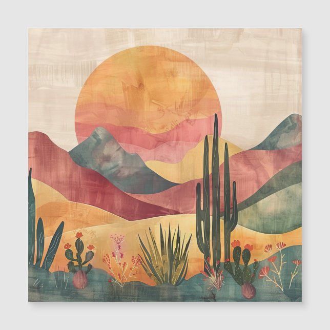 Boho Desert Landscape - Southwestern Nature (Front)