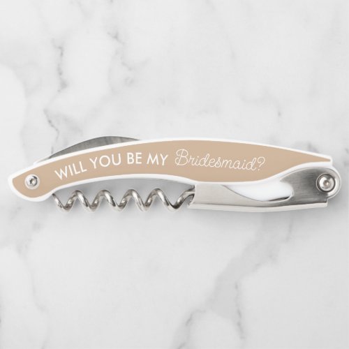 Boho Desert Modern Bridesmaid Proposal Gifts  Waiters Corkscrew