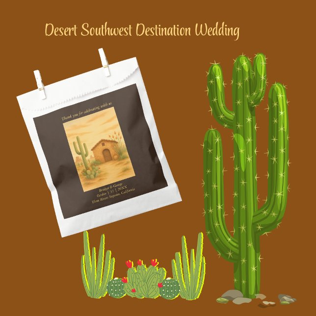 Boho Desert Southwest Rustic Wedding  Favor Bag (Creator Uploaded)
