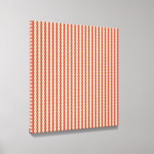 Boho Desert Stripe Pattern Design Canvas Photo Tile