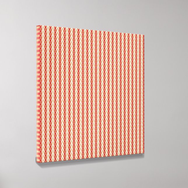 Boho Desert Stripe Pattern Design Canvas Photo Tile (Front)