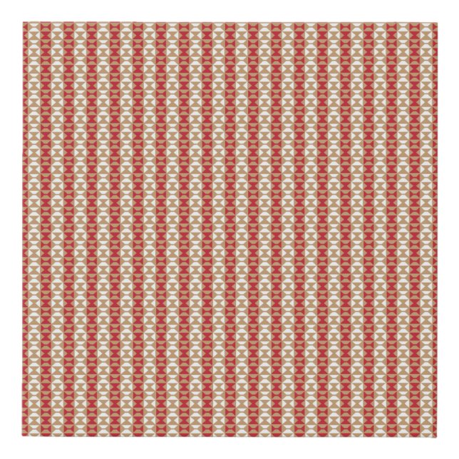 Boho Desert Stripe Pattern Design Faux Canvas Print (Front)
