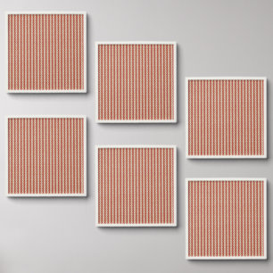 Boho Desert Stripe Pattern Design Peel And Stick Photo Tile