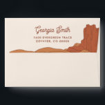 Boho Desert Themed Return Address Envelope<br><div class="desc">This is a desert themed envelope template featuring southwest elements and a rodeo themed font pairing. ALL fonts and colors are editable // For matching items, please visit the "BETTY" collection in the Sincerely By Nicole Zazzle store. * If you like this design but don't see it available for something...</div>