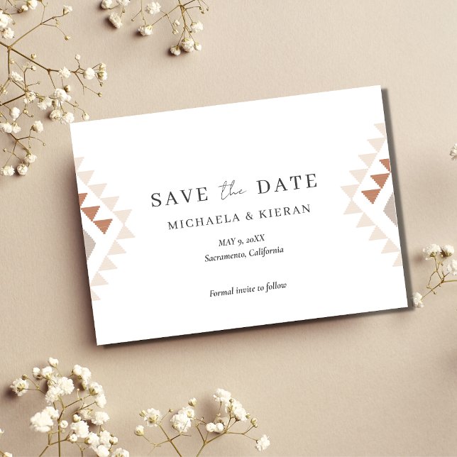 Boho Desert Wedding Photo  Save The Date (Creator Uploaded)