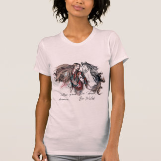 Boho design with girl and horse T-Shirt