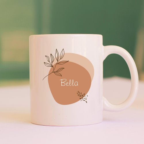 Boho design with personal message   coffee mug