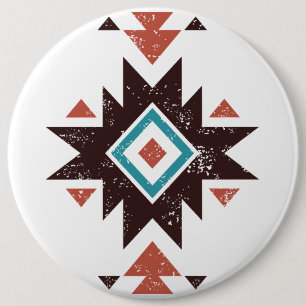 Boho Diamond Emblem Button