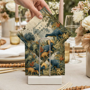 Boho Dino Baby Shower Napkins