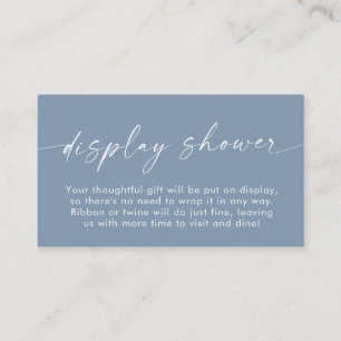 Boho Display Shower Card Blue Boy Baby Shower