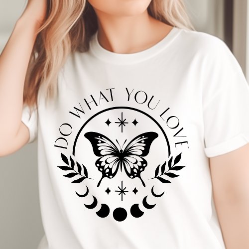 Boho Do What You Love Butterfly Motivation Tri_Blend Shirt