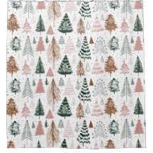 Boho Doodle Christmas Tree Pattern 