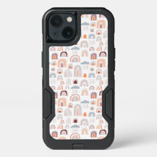 Boho Doodle Rainbow Pattern iPhone 13 Case
