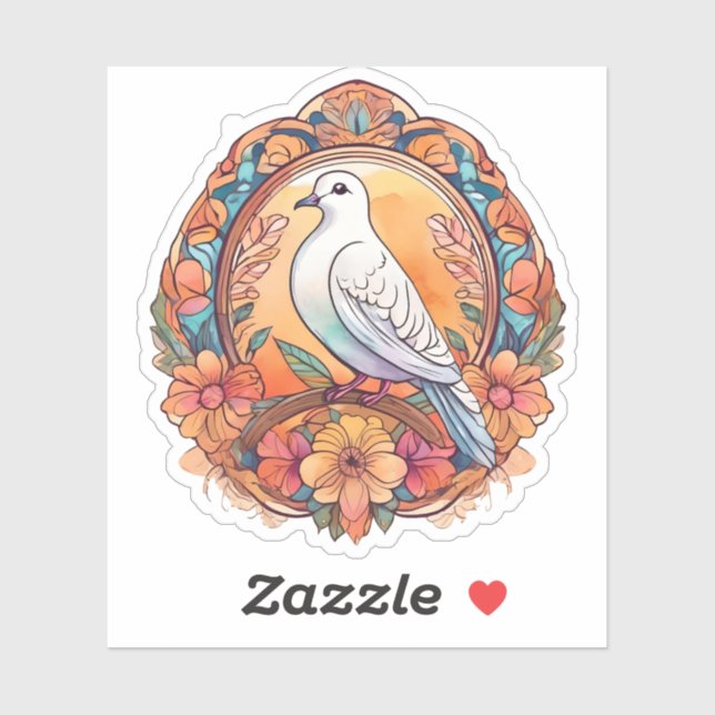 Boho Dove Sticker (Sheet)