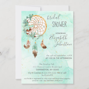 Boho Dream Catcher Bridal Shower Invitation