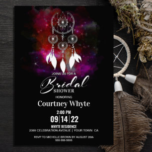 Boho Dream Catcher Bridal Shower Invitation