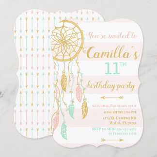 Boho Dream Catcher Invitation