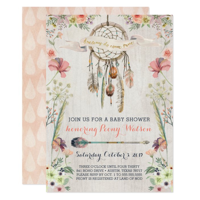 boho rustic baby shower