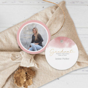 Boho Dream Catcher Simple Photo Graduation Favor Tags