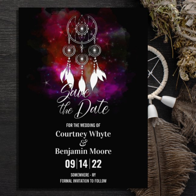 Boho Dream Catcher Wedding Save The Date (Creator Uploaded)