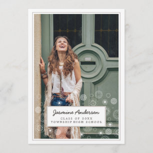 Boho Dream Photo Graduation Party Invitation