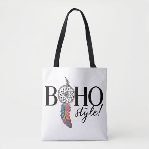 Boho Dreamcatcher Free Spirit Style Womens Fashion Tote Bag