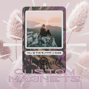 Boho Dreamcatcher Stay Wild Photo Magnet