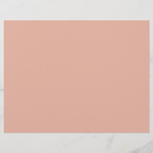 Boho Dried Watercolor Floral Wedding Programme (Back)