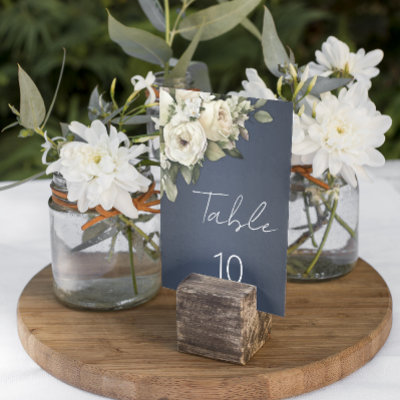 Boho Dusty Blue Vintage Roses Wedding